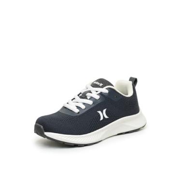 Imagem de Hurley Tênis infantil leve com cadarço – tênis de corrida e brincadeiras para meninos e meninas com malha respirável, palmilha acolchoada e tração durável – Tênis esportivo diário para escola