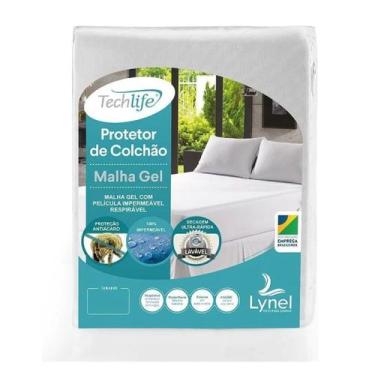 Imagem de Capa Protetora De Colchão Casal Lynel Malha Gel Impermeável Antiácaro 