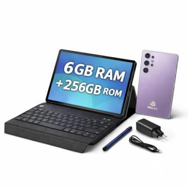 Imagem de Tablet MILII MI10 10.1” Android 13, 6GB RAM e 256GB, Wi-Fi Dual Band, Gps, com Teclado Bluetooth Com Camera Fronta e Traseira + Play store e Caneta Touch,Capa de Proteção
