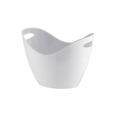 Imagem de Balde de gelo de acrílico balde de gelo grande capacidade balde de champanhe barra de gelo balde de gelo balde de gelo recipiente de gelo (branco)