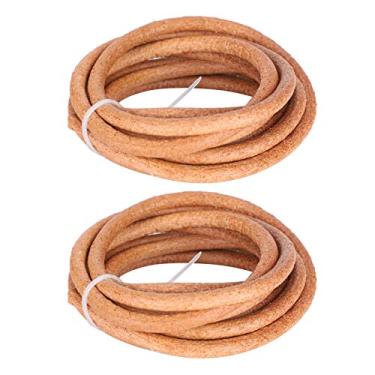 Imagem de Naroote Correias de Máquina de Costura Precisas, Peças de Pedal de Acionamento de Couro Durável, Substituição para Casa Com crochê, Conjunto de 2 Peças para Máquina de Costura Doméstica