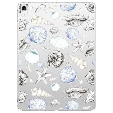 Imagem de VibrantFruitique Capa para iPad (A16) 11ª geração 2025 27.9 cm/10ª geração 2022 11,9 polegadas, capa de praia transparente, fina, leve, antiarranhões, capa traseira de acrílico rígido para mulheres