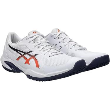 Imagem de ASICS Tênis masculino Solution Swift Ff 2 Clay, Branca, Nova Laranja, 41 BR