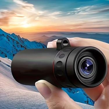 Imagem de Telescópio monocular para atividades ao ar livre 10 x 25 – monóculo de prisma BAK4 de alta potência com design de bolso compacto, mira à prova d'água à prova de neblina para observação de pássaros