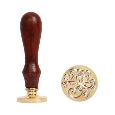 Imagem de Carimbo De Cera Metálico Retrô Antigo Para Selagem De Convites De Casa