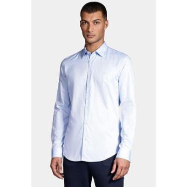Imagem de Camisa Aramis Manga Longa Slim Fio 100 Azul Claro-Masculino