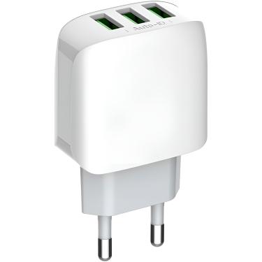 Imagem de Adaptador Carregador Tomada Três Saídas Turbo 3.1A Cabo IOS