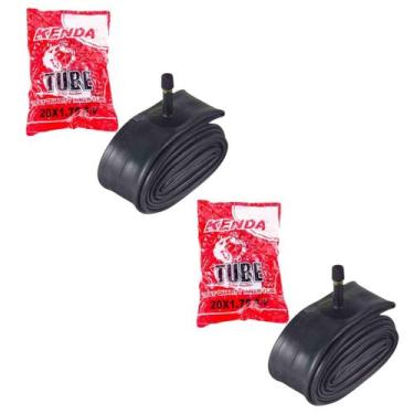 Imagem de Kit 2 Camara De Ar Bike Bmx Aro 20 X 1.75 / 2.125 Schrader Kenda Borra