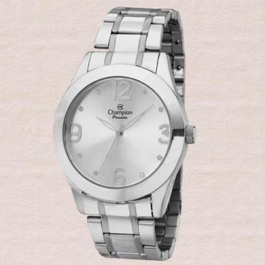 Imagem de Relógio Champion Feminino Analógico CH24268Q Prata Pulseira Aço Inox