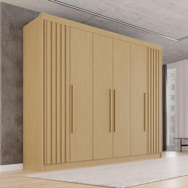 Imagem de Guarda-roupa Casal 100% Mdf 6 Portas 6 Gavetas Granada Premium Jequitiba