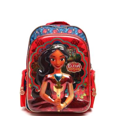 Imagem de Mochila Elena De Avalor G Azul Vermelha Dmw 28x41x12cm