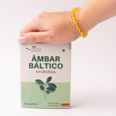 Imagem de Pulseira Âmbar Adulto Certificado Lituânia Cor Mel - Palaziun