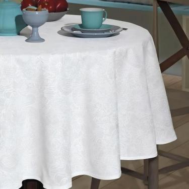 Imagem de Toalha de Mesa Redonda 4 Lugares Limpa Fácil Döhler Edite - Dohler, Br