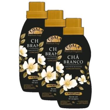 Imagem de 3 Amaciante Concentrado Chá Branco Coala Laundry Roupa 1L