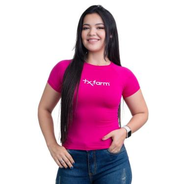 Imagem de CAMISETA FEMININA RASH GUARD UV50+ M. CURTA - RGF001 - ROSA PINK/ BRANCO-Feminino