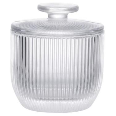 Imagem de Manteigueira Francesa de Vidro Transparente com Tampa Design Moderno C