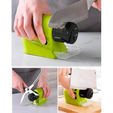 Imagem de Afiador elétrico portátil multifuncional ideal para facas de cozinha -
