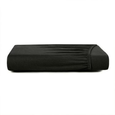 Imagem de Lençol Com Elástico Solteiro King Altenburg Malha Fio Penteado Preto Primitivo