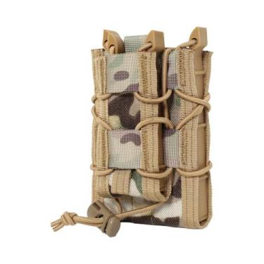 Imagem de Bolsa De Magazine Dupla Molle 5.56 9mm Para AK AR M4 AR15, Coldre De P
