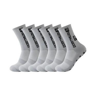 Imagem de Meias Masculinas Antiderrapantes Para Futebol, Rugby, 6 Pares, Com Ven