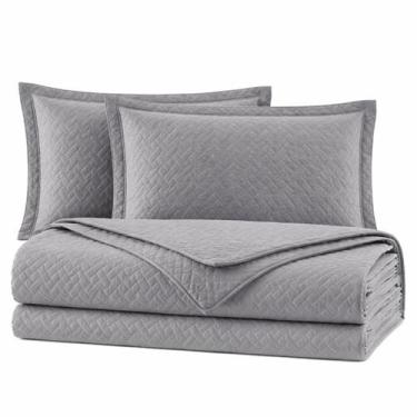 Imagem de Colcha Cocha Cobre Leito Jogo Roupa Cama Casal Padrao 3 Pçs Face Unica