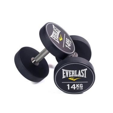 Imagem de Kit Dumbbell PU Everlast Inox De 14kg - Par-Unissex