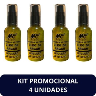 Imagem de Reparador de Pontas Minas Fórmula Óleo de Argan Vidro 60ml Kit 4 Unida