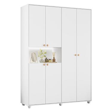 Imagem de Guarda Roupa Vittoria 6 Portas e 2 Gavetas Quarto 150 cm