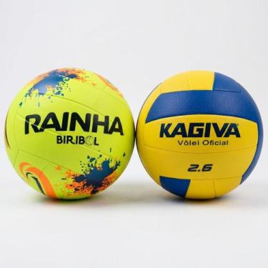 Imagem de Kit Bola de Vôlei Kagiva 2.6 + Bola de Biribol Kagiva
