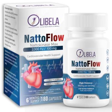 Imagem de Natoquinase 2000UF 180 Cápsulas. Nattokinase Apoia um Sistema Cardioavascular Saudável, e o Fluxo Sanguineo. Produto Vegano e 100% Natural | Olibela Suplementos