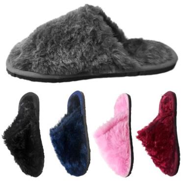 Imagem de Pantufa Chinelo de Quarto Pelúcia Unissex Leve BGX046 - Van Shoes, Azu