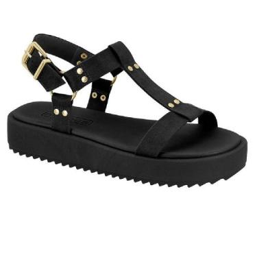 Imagem de Sandalia moleca papete ref 5489.125.5881 feminino, 36, Preto