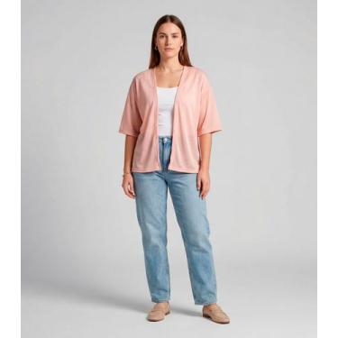 Imagem de Kimono Feminino Infinita Cor Rosa, G, Rosa
