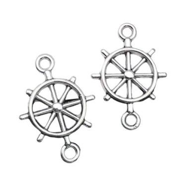 Imagem de Pingentes De Âncora De Navio Vintage Prateados Antigos, 20-52 Peças, D