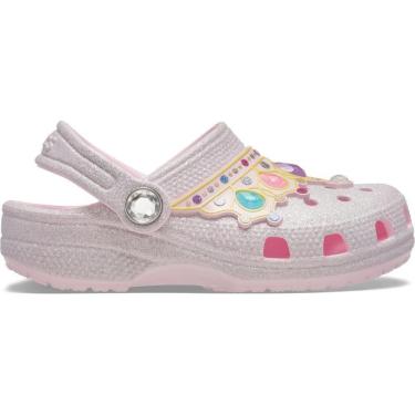 Imagem de Sandália Crocs Classic Iam Princess Clog T  Milk/Multi-Unissex