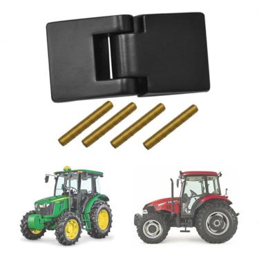 Imagem de Dobradiça Externa Dupla para Porta F103 Uso Geral em Linha Agrícola Baús Cabines e Ônibus Reforçada com 4 Prisioneiros