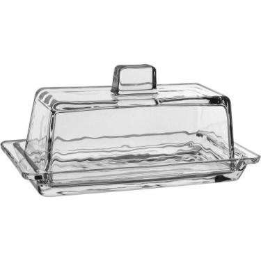 Imagem de Manteigueira Home&co Com Tampa Vidro 9x20x9cm Transparente - HOME & CO