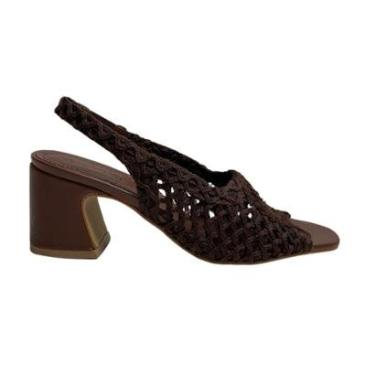 Imagem de Sandália Valentina Feminina 451091 Marrom escuro-Feminino
