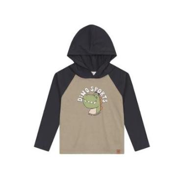 Imagem de Camiseta infantil menino em malha de dinossauro Brandili-Masculino