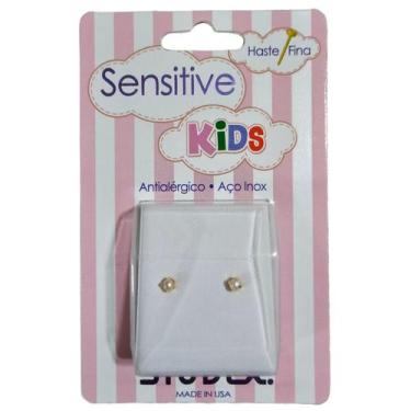 Imagem de Brinco Studex Sensitive Kids Aço Cirúrgico e Esterilizado, Pérola sk33
