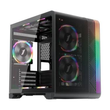 Imagem de Gabinete Gamer 1STPLAYER VT5, Mid Tower, ATX, Lateral em Vidro Tempera
