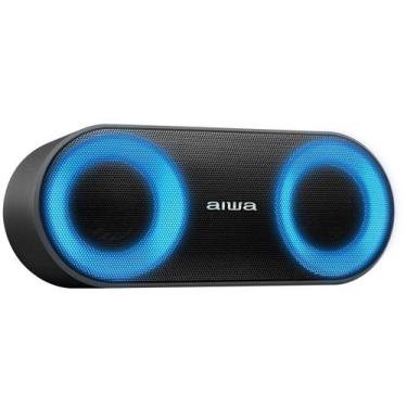 Imagem de Caixa Som Speaker Aiwa Bluetooth Luzes Mini Aws-sp-01, Preto, Bivolt