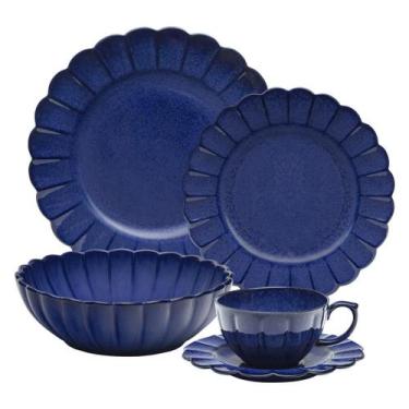 Imagem de Aparelho de Jantar e Chá 20 Peças Oxford Flora Amor-Perfeito