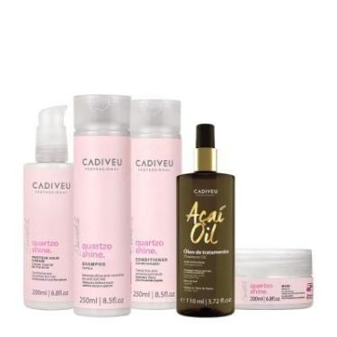 Imagem de Kit Cadiveu Professional Quartzo Shine Shampoo Condicionador Máscara P