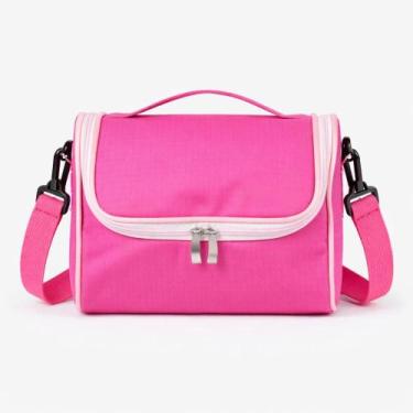 Imagem de Bolsa Térmica Feminina Lancheira Fitness Para Academia Rosa - Pikuka, 