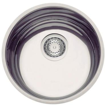 Imagem de Cuba Redonda de Embutir Tramontina Luna Inox 10,5L Cozinha Pia Gourmet