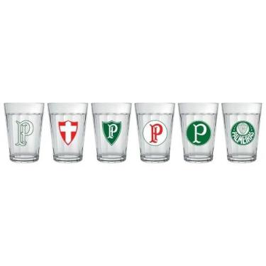 Imagem de Kit c/6 Copo Americano do Palmeiras 190 ml - Allmix