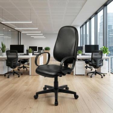 Imagem de Cadeira Presidente Ergonômica NR17 Executiva Confortável De Escritório