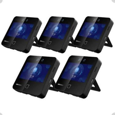 Imagem de 5x Controle Terminal Acesso Facial Hikvision Ds-k1t343mwx