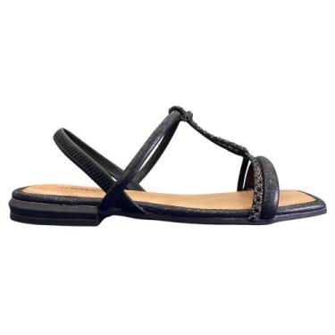 Imagem de Sandália mississipi tiras finas ref: mf842 feminino, Preto, 36
